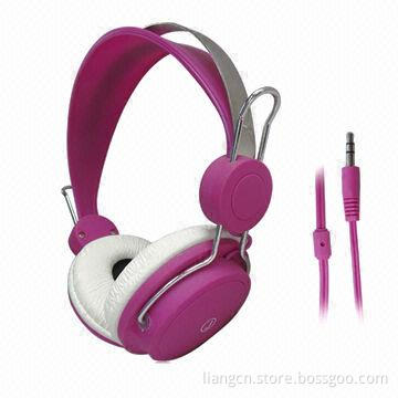 Professional comfortable colorful headphones, 3.5mm stereo plugging